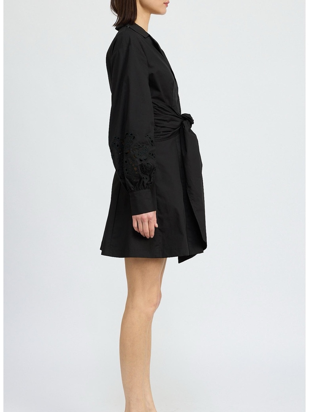 NWT Benedetta Cotton Tie-Waist Shirtdress - Picture 3 of 9